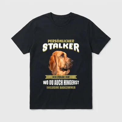 Bloodhound Bloodhound Hund Jagdhunde T-Shirt – Klassisches T-Shirt in Schwarz
