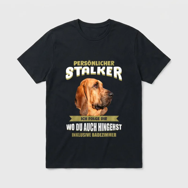 Bloodhound Bloodhound Hund Jagdhunde T-Shirt – Klassisches T-Shirt in Schwarz
