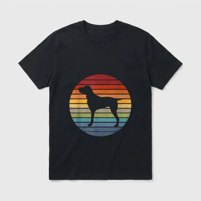 Deutsch Drahthaar Hund Jagdhund T-Shirt 0175 – Klassisches T-Shirt in Schwarz