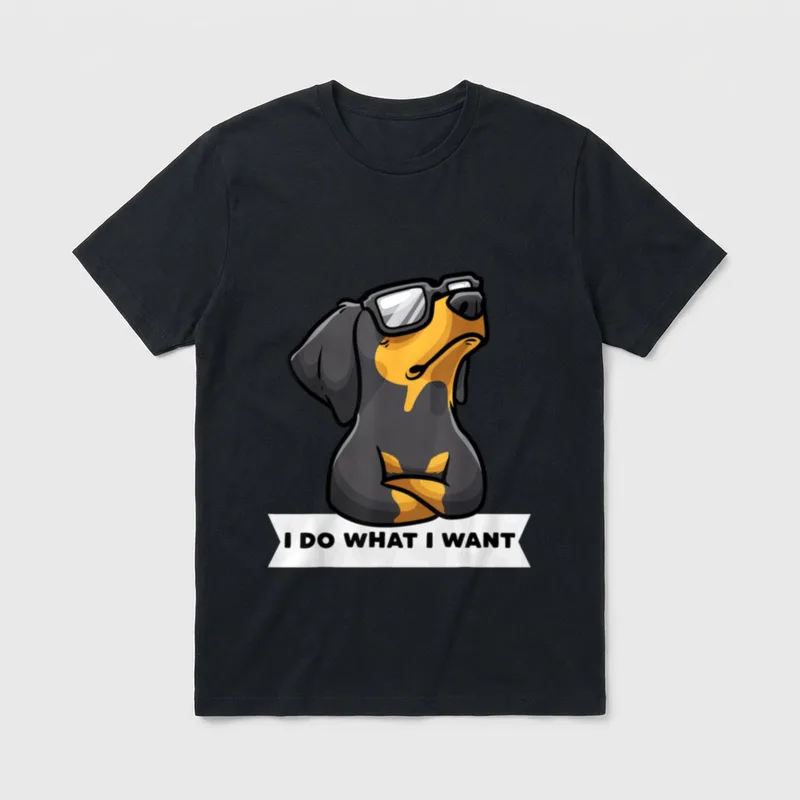 Sturer Brandlbracke Hund Vieräugl T-Shirt – Klassisches T-Shirt in Schwarz