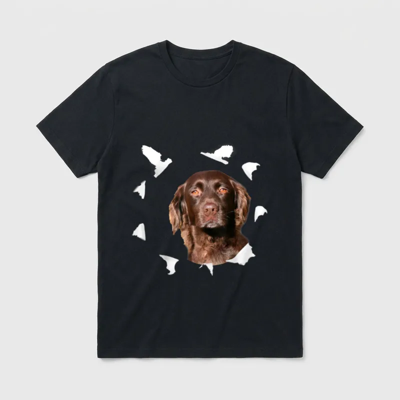 Großer Münsterländer Kleiner Münsterländer T-Shirt 0181 – Klassisches T-Shirt in Schwarz