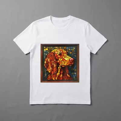 Irischer roter Setter Hund T-Shirt – Klassisches T-Shirt in Schwarz