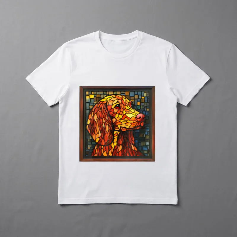 Irischer roter Setter Hund T-Shirt – Klassisches T-Shirt in Schwarz