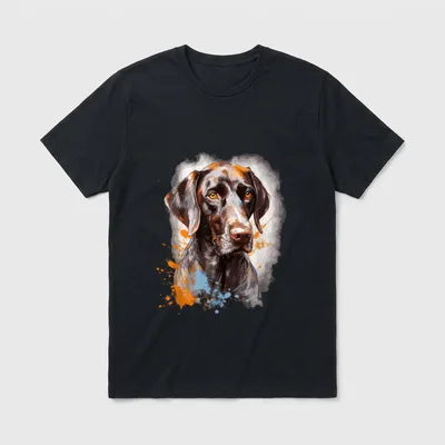 Deutsch Kurzhaar GSP Hund Rasse T-Shirt – Klassisches T-Shirt in Schwarz