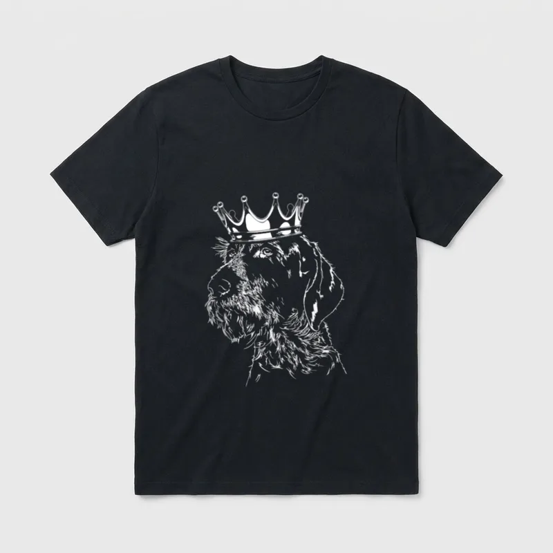 Lustiger Deutsch Drahthaar Hund Jagdhunde T-Shirt – Klassisches T-Shirt in Schwarz