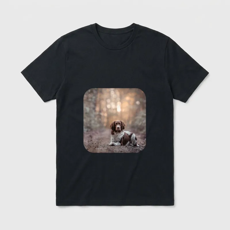 Kleiner Münsterländer Jagdhunde T-Shirt – Klassisches T-Shirt in Schwarz