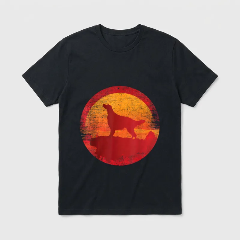 Irish Setter Hunde Jagdhunde T-Shirt – Klassisches T-Shirt in Schwarz