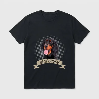 Gordon Setter Best Buddy T-Shirt – Klassisches T-Shirt in Schwarz