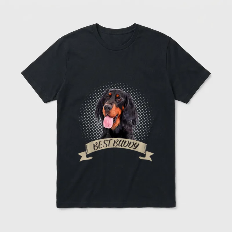 Gordon Setter Best Buddy T-Shirt – Klassisches T-Shirt in Schwarz