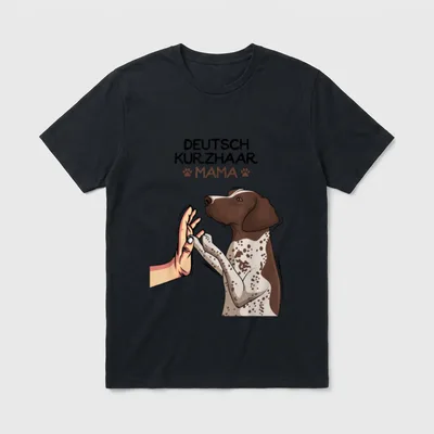 Deutsch Kurzhaar Hunde Mama T-Shirt – Klassisches T-Shirt in Schwarz