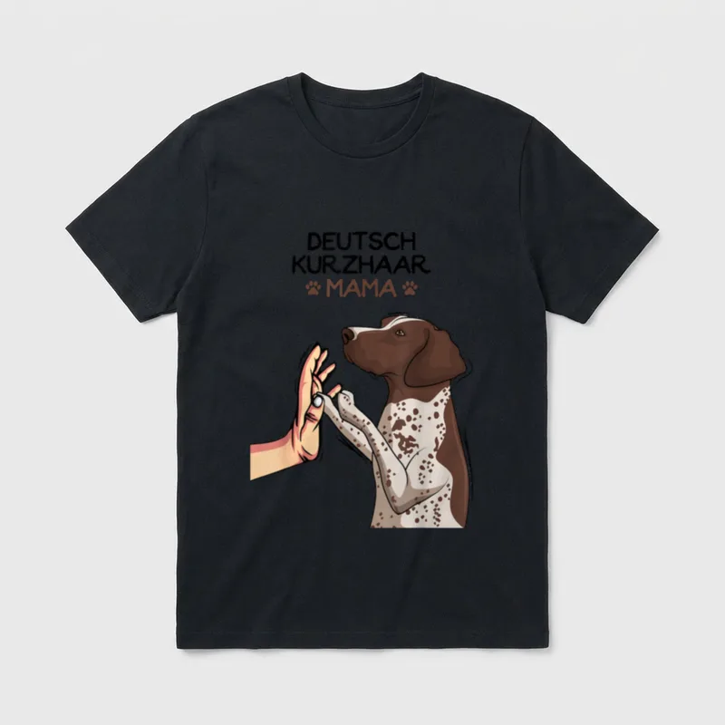 Deutsch Kurzhaar Hunde Mama T-Shirt – Klassisches T-Shirt in Schwarz