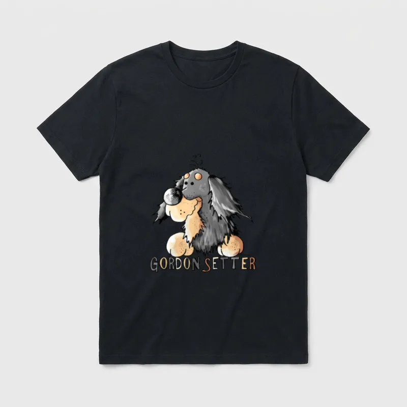 Gordon Setter Hund T für Frauchen T-Shirt – Klassisches T-Shirt in Schwarz