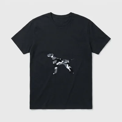 Deutsch Kurzhaar Camouflage Herrchen T-Shirt – Klassisches T-Shirt in Schwarz