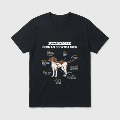 Anatomie Eines Deutsch Kurzhaar T-Shirt – Klassisches T-Shirt in Schwarz