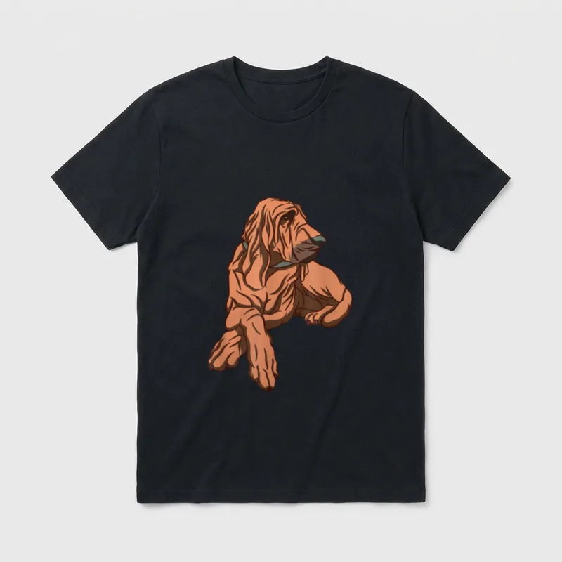 Bloodhound Hund Hunde Tier T-Shirt – Klassisches T-Shirt in Schwarz
