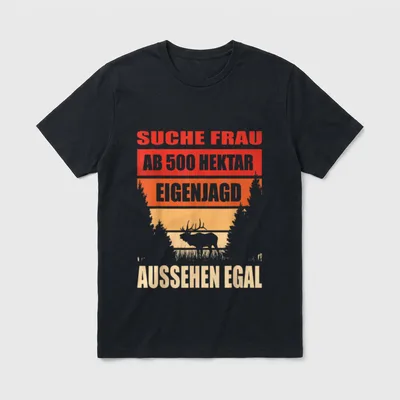 Suche Ehe Frau Eigenjagd T-Shirt – Klassisches T-Shirt in Schwarz