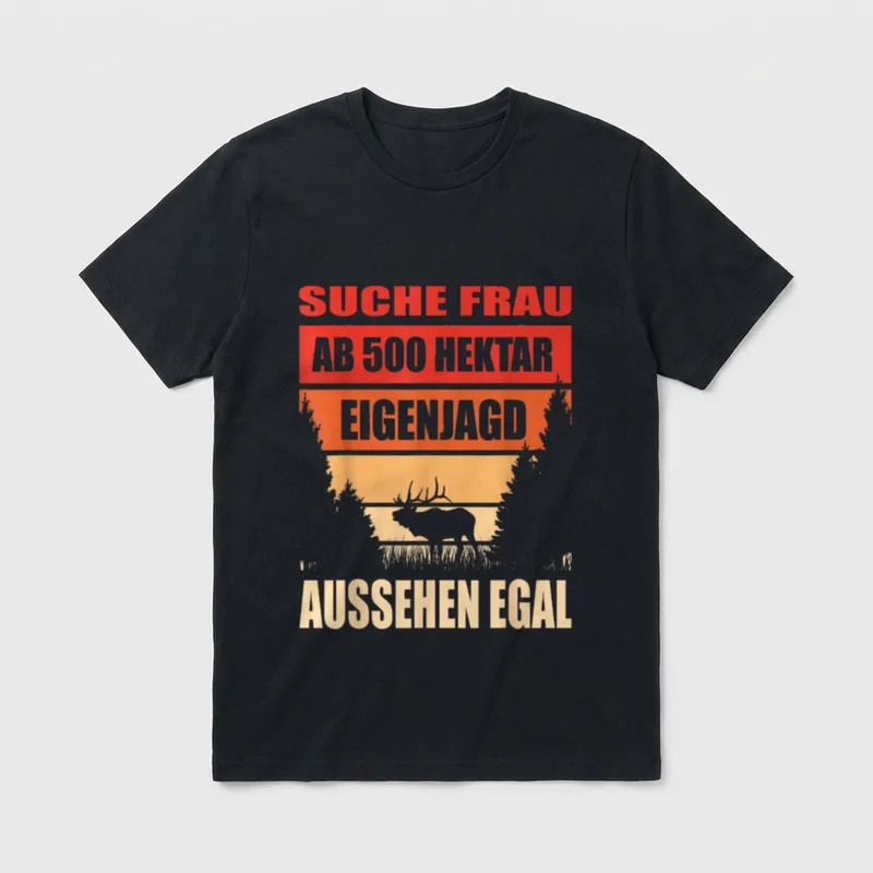 Suche Ehe Frau Eigenjagd T-Shirt – Klassisches T-Shirt in Schwarz