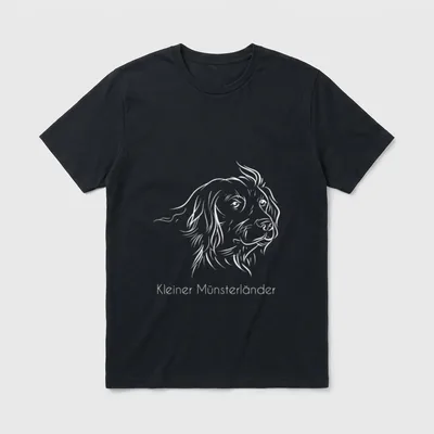 KLEINER MÜNSTERLÄNDER KLM Jagdhund T-Shirt – Klassisches T-Shirt in Schwarz