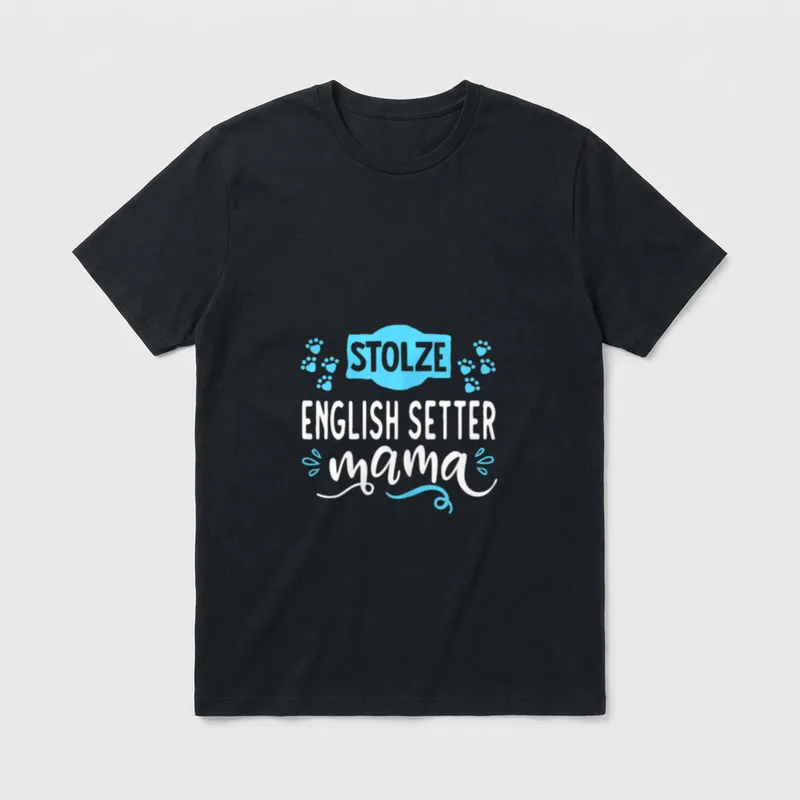 Stolze English Setter Mama-Sprüche T-Shirt – Klassisches T-Shirt in Schwarz