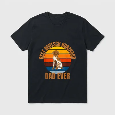 Best Deutsch Kurzhaar Dad T-Shirt – Klassisches T-Shirt in Schwarz