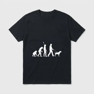 Deutsch Drahthaar T-Shirt 0247 – Klassisches T-Shirt in Schwarz