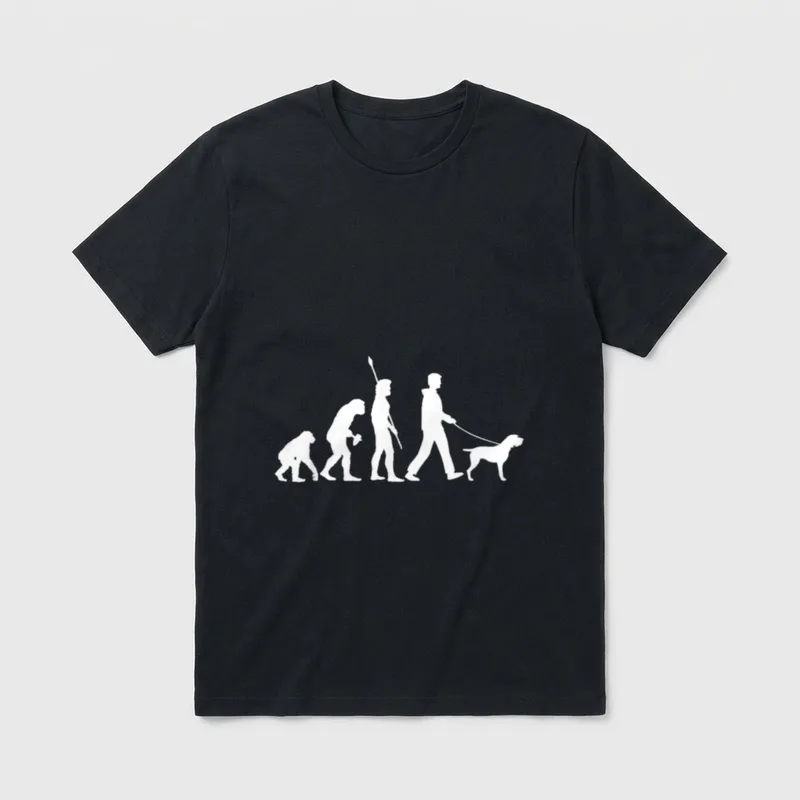 Deutsch Drahthaar T-Shirt 0247 – Klassisches T-Shirt in Schwarz