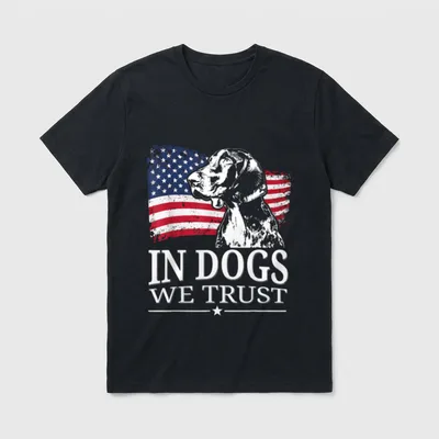 Retro Deutsch Kurzhaar Idee Jagdhunde T-Shirt – Klassisches T-Shirt in Schwarz