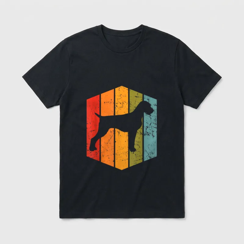 Retro Hundeliebhaber Vintage Deutsch T-Shirt – Klassisches T-Shirt in Schwarz