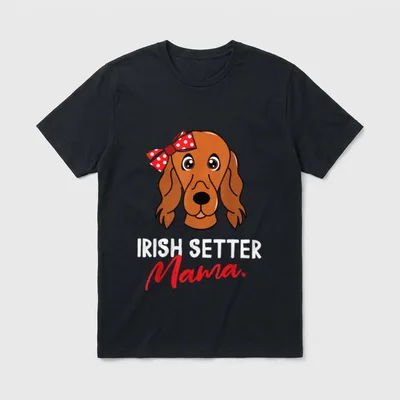 Irish Red Setter Mama T-Shirt – Klassisches T-Shirt in Schwarz
