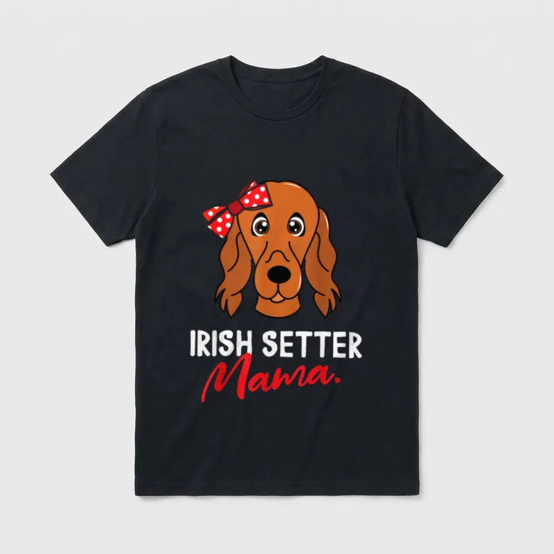 Irish Red Setter Mama T-Shirt – Klassisches T-Shirt in Schwarz