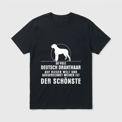 Deutsch Drahthaar Der schönste T-Shirt – Klassisches T-Shirt in Schwarz