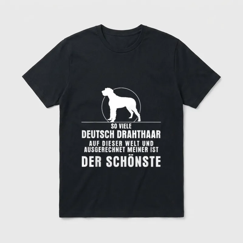 Deutsch Drahthaar Der schönste T-Shirt – Klassisches T-Shirt in Schwarz