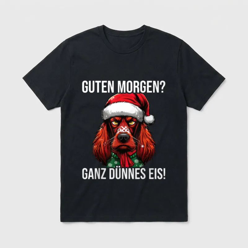 Irish Setter GANZ DÜNNES T-Shirt – Klassisches T-Shirt in Schwarz