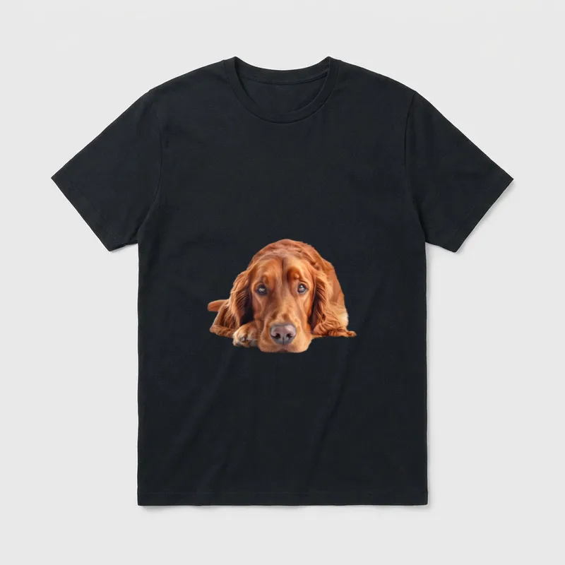 Fauler irischer Setter T-Shirt – Klassisches T-Shirt in Schwarz