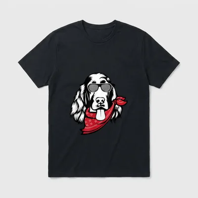 Irish Setter Dog Hound T-Shirt – Klassisches T-Shirt in Schwarz