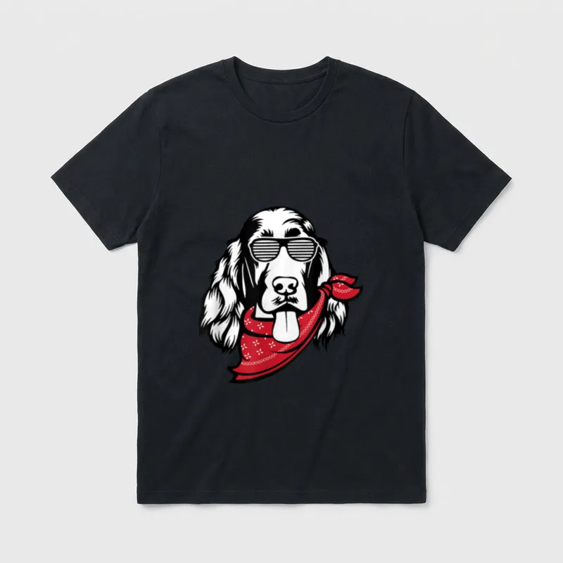 Irish Setter Dog Hound T-Shirt – Klassisches T-Shirt in Schwarz