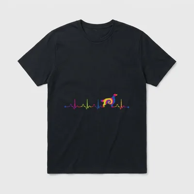 Krawatte Färben Bunte Irish T-Shirt – Klassisches T-Shirt in Schwarz