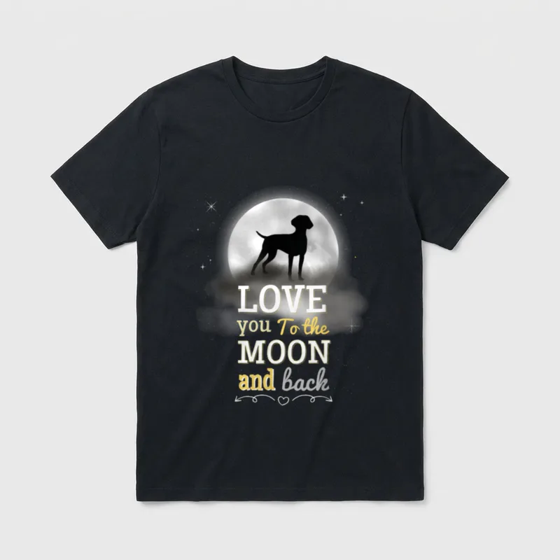 Deutsch Kurzhaar Hunde T-Shirt 0278 – Klassisches T-Shirt in Schwarz