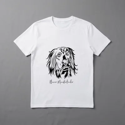 Kleiner Münsterländer Jagdhunde Hund T-Shirt 0282 – Klassisches T-Shirt in Schwarz