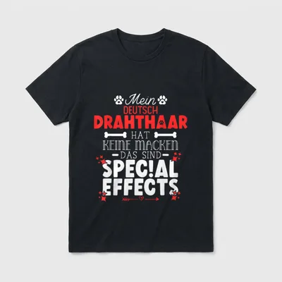 Deutsch Drahthaar hat keine T-Shirt – Klassisches T-Shirt in Schwarz