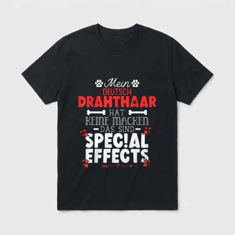 Deutsch Drahthaar hat keine T-Shirt – Klassisches T-Shirt in Schwarz
