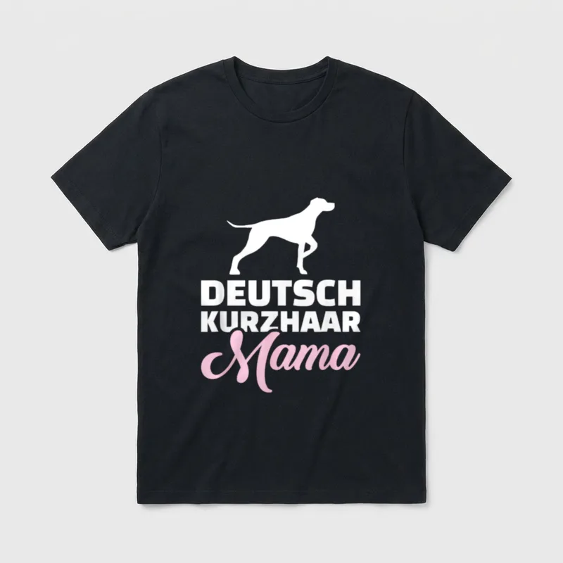 Deutsch Kurzhaar Mama Jagdhunde T-Shirt – Klassisches T-Shirt in Schwarz