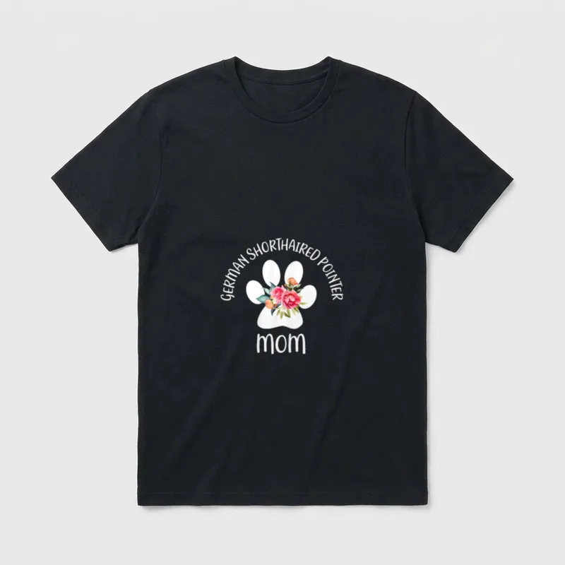 Deutsch Kurzhaar-Zeiger-Mamma für Frauen T-Shirt – Klassisches T-Shirt in Schwarz