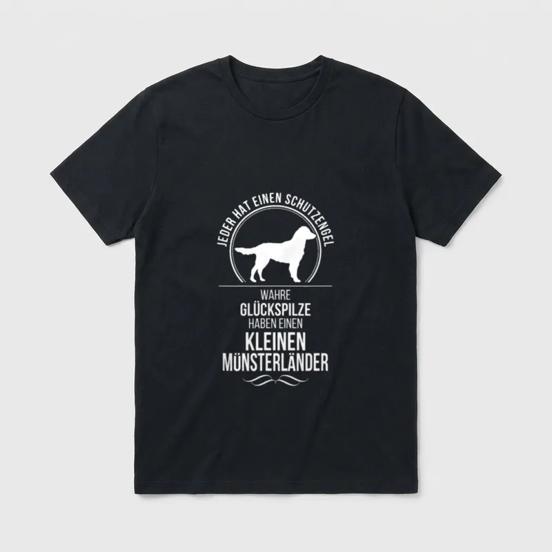 Kleiner Münsterländer Schutzengel Hunde T-Shirt – Klassisches T-Shirt in Schwarz