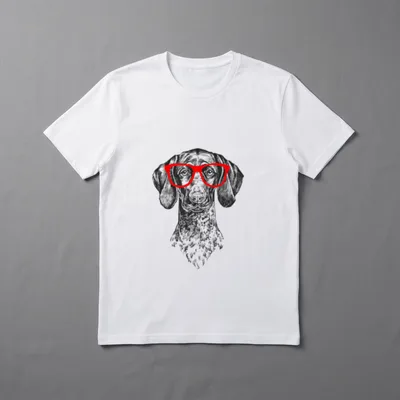 für Hunde Deutsch Kurzhaar Nerd T-Shirt – Klassisches T-Shirt in Schwarz