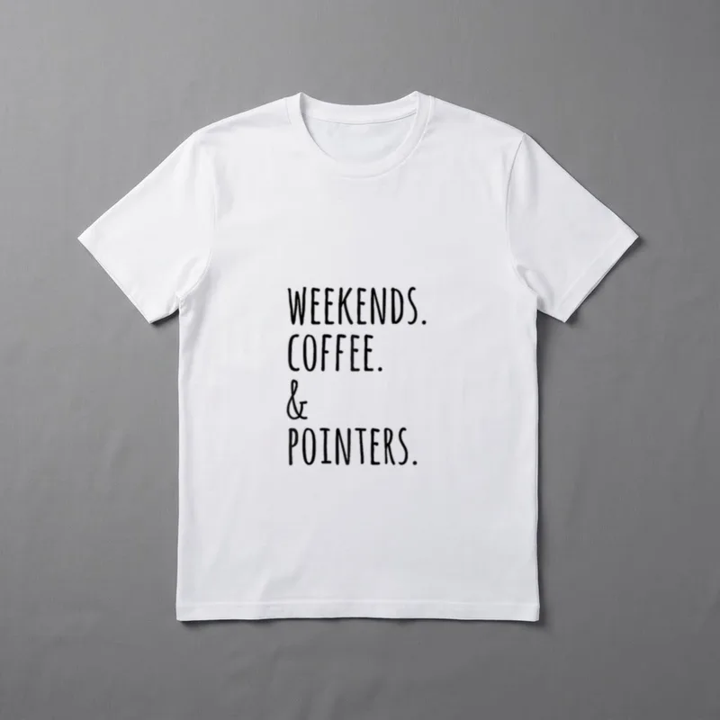 Weekends Coffee And Deutsch T-Shirt – Klassisches T-Shirt in Schwarz