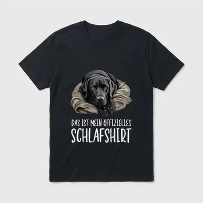 Süßer Hund Offizielles Schlafshirt T-Shirt – Klassisches T-Shirt in Schwarz