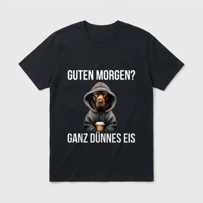 Labrador Kaffee Morgenmenschen Guten T-Shirt – Klassisches T-Shirt in Schwarz