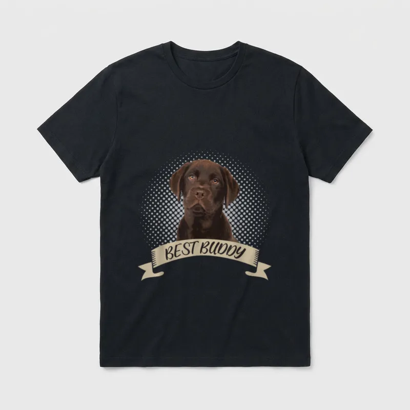 Braune Labrador Schokolade Best T-Shirt – Klassisches T-Shirt in Schwarz
