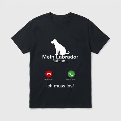 Aufruf an Haustierliebhaber Labrador T-Shirt – Klassisches T-Shirt in Schwarz